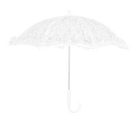 CAXUSD Lace Parasol Umbrella Wedding Decorative Bridal Handcrafted Photo Prop, Floral Pattern Sunshade for Wedding and Tea Party Accessories