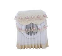 CAXUSD Lace Ruffle Floral Washing Machine Cover Sunproof Dustproof for Automatic Washing Machine