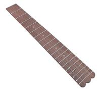 CAXUSD Left Handed Ukulele Adult Wooden Fingerboard Replacement with 18 Frets, 3mm White Inlay Dots, 26-inch Rosewood Material, Easy to Use Ukulele Parts Accessory for Folk Guitar