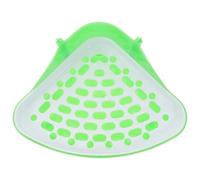 CAXUSD Lightweight Abs Hamster Litter Box with Rounded Mesh Edges for Rabbits and Chinchillas, Suitable for Porch or Kitchen Use, Small Animal Corner Pan