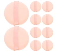 CAXUSD Makeup Powder Applicators Portable Cosmetic Tool 16pcs Pink Cotton Soft Velour Face Pads with Even and Smooth Application for Loose Powder and Foundation for Occasions