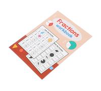 CAXUSD Math Fractions Workbook for Interactive Fraction Circles Manipulatives Fun Educational Matching Games for Preschoolers for Homeschool and Daycare Environments