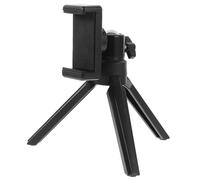CAXUSD Mobile Phone Stand Camera Tripod Adjustable Height Adjustable Angle Black Abs Metal Mini Tripod for Webcasts and Office Use