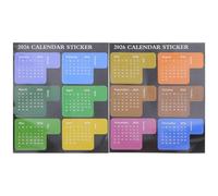 CAXUSD Month Stickers for Planner 2026 Calendar with Self Adhesive Monthly Index Tabs, Convenient Sticky Design and Colorcoded Organization for Organizing Your Schedule and Marking