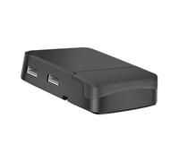 CAXUSD Multi-port USB C Hub Adapter with Phone Holder Alloy Material with Crush Resistance 100w Pd Fast Charging 4kx2k Video Support for Laptops and Mobile Devices