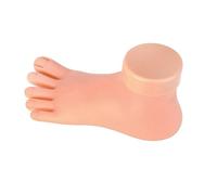 CAXUSD Nail Art Practice Foot Model Manicure Training Model for Sculptured Nail Application and Polish Practice Realistic Silicone Foot Lightweight Training Aid for Salon Use