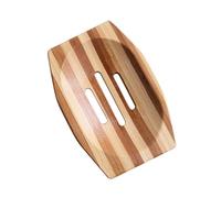CAXUSD Natural Bamboo Soap Box Soap Tray and Holder for Bathroom Toilet Kitchen Drainage Function for Keeping Dry and Hygienic
