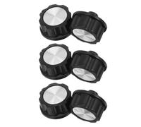 CAXUSD Oven Stove Knob Grill Burner Knob 6pcs ABS Timer Knob Replacement Easy Installation for Ovens and Air Fryers