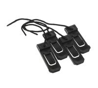 CAXUSD Paddle Board Fin Clips Black Snap-type 4pcs Nylon Replacement Fins Increase Direction and Stability for Surfboard and Sup for Surfing and Beach Use