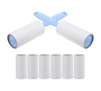 CAXUSD Pet Hair Lint Roller Set with Ergonomic Comfortable Handle, Abs Material, Blue Colour, Refillable Sticky Roller for Cat Hair and Lint Removal at Home or Office