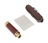 CAXUSD Pirate Retro Monocular Telescope 25x30 Portable Single Binocular with Graphics, Copper and Leather Material, Includes Storage Bag, for Outdoor Activities and Hunting