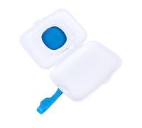 CAXUSD Portable Baby Wet Wipes Storage Case Blue Plastic Reusable Wipes Holder Travel Tissue Dispenser for Outdoor Use