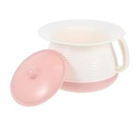 CAXUSD Portable Covered Night Urinal Chamber Pot for Elderly and with Lid Small Size for Home and Use 8.27X7.28X5.51In