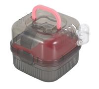 CAXUSD Portable Small Animal Carrier for Guinea Pigs and Ferrets with Double-layer Design and Ventilated Abs Material, for Home Use and Visits the Vet