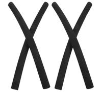 CAXUSD Pushchair Handle Sponge Covers 4pcs Black Foam Nonslip Grip, Universal Replacement for Stroller and Tag Along Handle