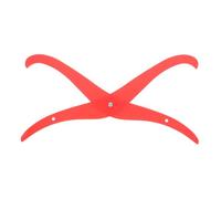 CAXUSD Red and Multifunctional Design Plastic Pottery Measuring Tool with Bent Legs Lightweight for Precision Measurement of Inner and Outer for Clay Modeling and Pottery Sculpting