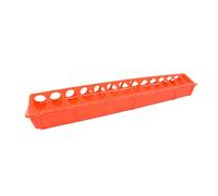 CAXUSD Red Plastic Bird Cage Troughs for Canary and Parakeet Feeding, Lightweight and Convenient Chicken Feeder Trough for Daily Use in Bird Cage Accessories