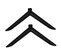 CAXUSD Replacement Tv Legs Universal Fit Black Plastic Tv Stand Base Legs with Easy Installation and Sleek Modern Single-hole Design for Home and Office