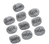 CAXUSD Resin Decorative Pebbles and Easy to Use 10pcs for Aquarium and Garden, Fine Workmanship for Fish Tank Decorations and Pathways Landscaping