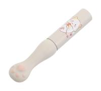 CAXUSD Reusable Silicone Lip Brush Applicator with Cat's Claw Design round Head, Aluminium Handle, Even Application Lipstick Brush with Cover for Makeup Routine and Portable Makeup