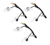 CAXUSD Rimless Glasses Nose Pads Replacement Metal and Acrylic Material, Single Hole Design Comfort Enhancing and Premium Durability 3pcs with Ergonomic Shape for Everyday Use