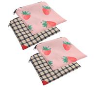 CAXUSD Sanitary Napkin Storage Bags Period Pouch with Zipper 4pcs Waterproof Polyester for Preserving Menstrual Pads and Small Items, Portable and Cute Storage Organizer