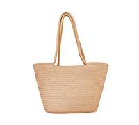 CAXUSD Satchel Bag Large Wicker Basket Seagrass Storage Flower Container Hand Basket Fashion Accessory
