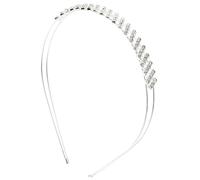CAXUSD Silver Rhinestone Wedding Headdress Headband with Brilliant Decoration, Glamorous Hair Accessories for Suitable for Homecomings and Beach Events