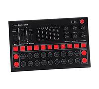 CAXUSD Sound Card Live Broadcast Equipment External Live Sound Card Audio Mixer Phone for Streaming