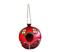 CAXUSD Space Trough Stick Resin Bird Nest House Pomegranate Appearance Easy Bird Feeding