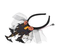 CAXUSD Spooky Castle Costume Headpiece with Ghost Pumpkin Festive LED Glowing Accessory for Women for Themed Events and Cosplay