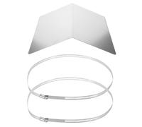 CAXUSD Stainless Steel Camera Rain Cover with Corner Wall Bracket Mount Sun and Rain Shade Roof for Outdoor Security Dome Protector for Nest Ring Video