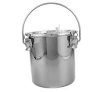 CAXUSD Stainless Steel Manual Milking Machine Portable for Goat Cow Sheep Hand Operated Milking Bucket Kit with Space Saving Capacity for Farms and Remote Outdoor Use