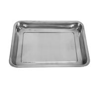 CAXUSD Stainless Steel Parrot Bathtub Shower for Pigeons and Birds Deep Cleaning Bird Bath Basin and Home Use Promotes Healthy Grooming Habits with Sturdy Silver Metal Material