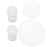 CAXUSD Stethoscope Replacement Diaphragm and Pediatric Set, Silicone Ear Pieces with Threaded Design, White Color, Compatible with Adult and Stethoscopes for Diagnostics