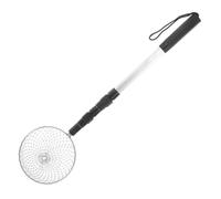 CAXUSD Telescopic Egg Scooper Tool with Metal Mesh Basket for Chicken Coop Lightweight Two-section Grabber for Safe Egg Collection and Peanut Picking Ergonomic Design for Elderly Farm Use