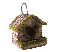 CAXUSD The Bird's Nest Bird Houses for outside Bird Perch Hanging Bird Bird Feeders for outside Garden Birds Decor Gazebo Parrot Creative Bird Wooden