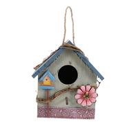 CAXUSD The Bird's Nest Nesting Parrot House Decorate Bird House Bird Feeders for outside Bird Boxes Garden Outdoor Bird Cage Pigeon Outside Hanging Bird House Sparrow Beak Wooden Green