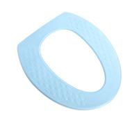 CAXUSD Toilet Seat Cushion Thicken Mat Blue Stripes Self-adhesive Bathroom Supply for Raised Toilet Seat
