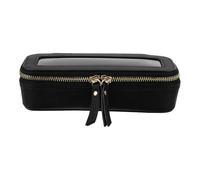 CAXUSD Travel Makeup Pouch Portable Large Capacity Waterproof with Panel Pu and PVC Cosmetic Organizer Bag Lightweight Toiletry Case for Women for Long Trips and Rainy Weather Travel