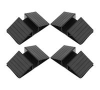 CAXUSD Triangle Reinforcement Fitting Stair Gate Support Feet with Easy Installation for Home Decor 4pcs Lightweight Abs Material for Pet Gate and Dog Fence Panel