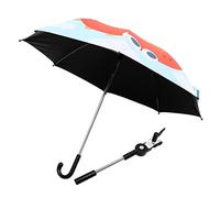 CAXUSD Universal Baby Stroller Parasol 45cm Large Edition UV Protection Adjustable Umbrella Detachable 360 Degree Rotatable Water-Resistant Clamp