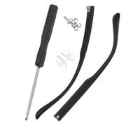 CAXUSD Universal Tr90 Eyeglasses Replacement Temples Black Arm Legs
