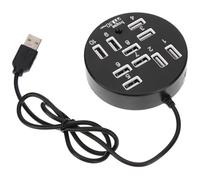 CAXUSD USB Hub 10 Ports USB Expander Persistent Power Supply Hot Swap Support Abs Material Extension for Laptop Slim Sturdy Expansion Hub