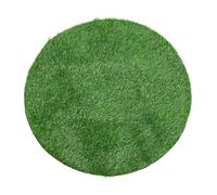 CAXUSD UV Resistant Faux Turf Grass Mat for Manhole Cover Decoration Circular Easy Installation Plastic Artificial Grass Rug for Outdoor Picnic Dining Table Party and Garden Use