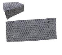 CAXUSD Washing Machine Cover and Appliance Protector Cover Cotton-linen for Single-door Washer Navy Blue Fish Scale Pattern 55x130cm Machine Protection for Laundry and Kitchen Use