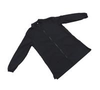 CAXUSD Waterproof Nylon Pet Cosmetologist Uniform Apron with Long Zipper and Anti-static Feature, Comfortable Black Workwear for Pet Grooming at Home and Gardening