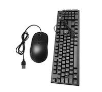 CAXUSD Wired Keyboard Mouse Combo with Arabic Characters USB Connection Lightweight Abs Material 104-key Modern Simple Design Quiet No Delay for Office and Home Style