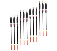CAXUSD Wood Fishing Floats Sets with High Sensitivity and Strong Versatility 12pcs Practical Bobber Tool and Essential Accessories for Marine and Stream Fishing