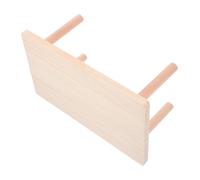 CAXUSD Wooden Hamster Cage Second Floor Board with Climbing Platform for Hamster Playing, Enhancing Sense of Safety and Developing Balance and Coordination, Beige Small Pet Habitat